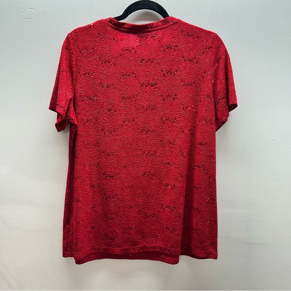 White stag large 12-14 red sequin. 21p2p. 26” length  no flaws - Picture 2 of 6